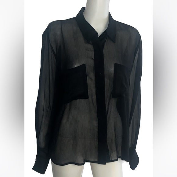 Xhilaration Tops - NWT Xhilaration womens sheer blouse size XL